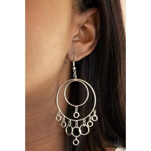 Roundabout Radiance Silver Earrings